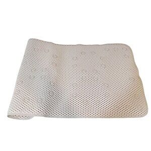 Waterproof Bath Mat White Soft Woven Foam Rubber Non Slip Suction Cups